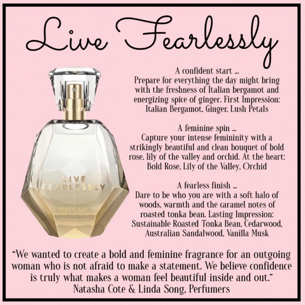 🥰. Mary Kay Live Fearlessly EU DE PARFUM/ Perfume NIB  Gift wrap available N/C
